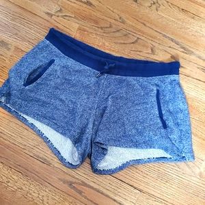 Blue Terry Shorts